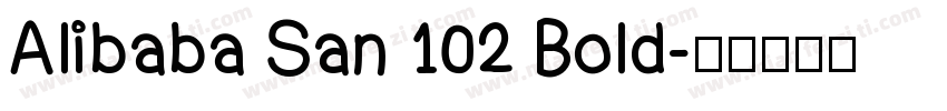 Alibaba San 102 Bold字体转换